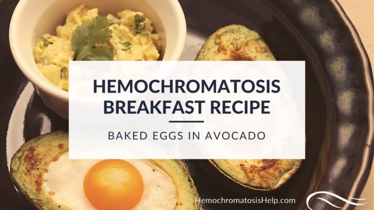Hemochromatosis Breakfast Recipe Baked Eggs in Avocado