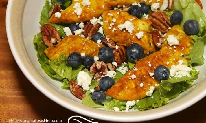 Blueberry Turmeric Chicken Salad