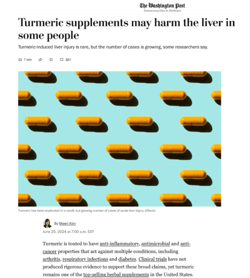 Liver Turmeric - WaPo Article